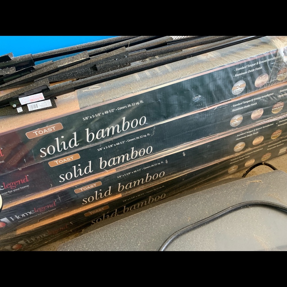 Solid babmboo flooring